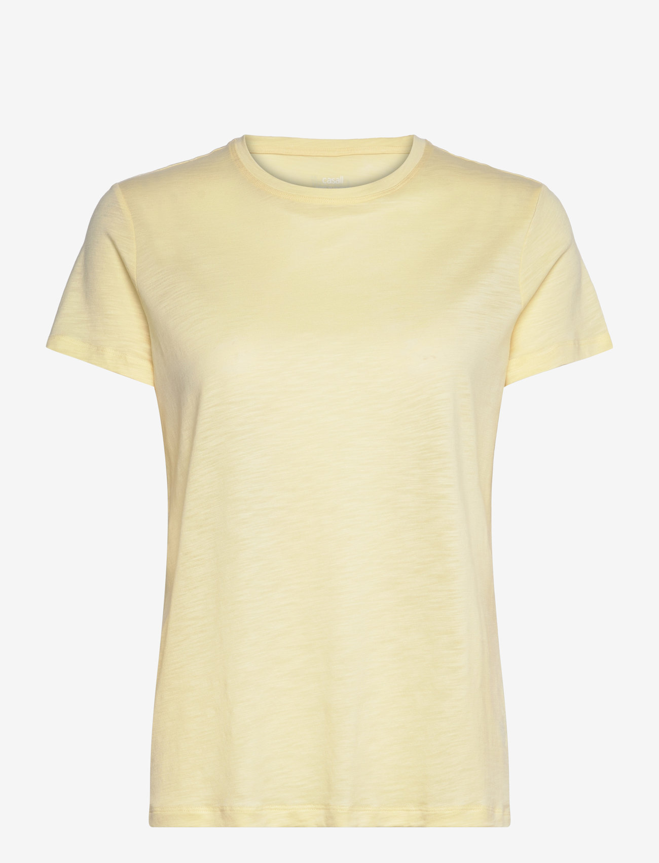 Casall - Soft Texture Tee - t-shirts - yellow steam - 0