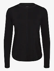 Casall - Delight Crew Neck Long Sleeve - t-shirts & tops - black - 0