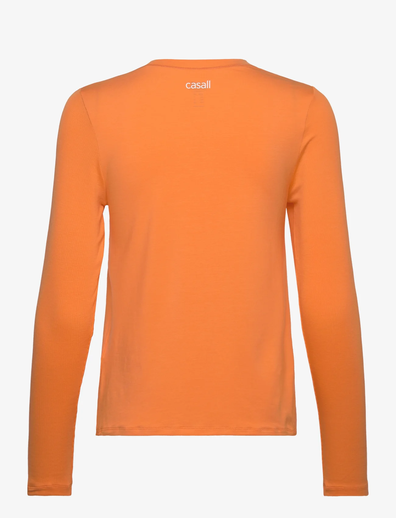 Casall - Delight Crew Neck Long Sleeve - sporta topi - juicy orange - 1
