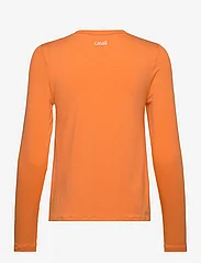 Casall - Delight Crew Neck Long Sleeve - t-shirt & tops - juicy orange - 1