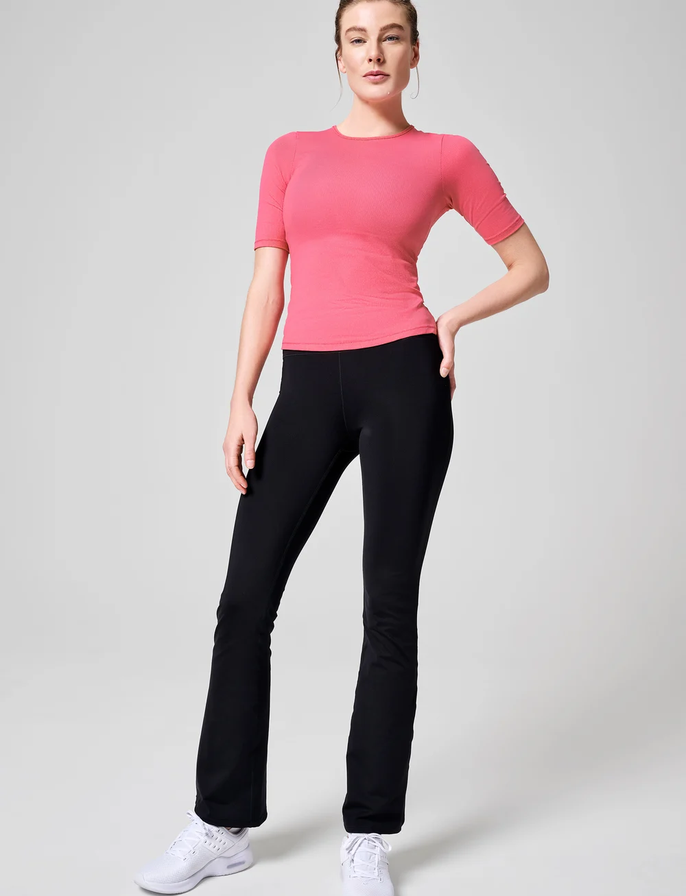 Casall - Flare High Waist Pant - træningstights - black - 0