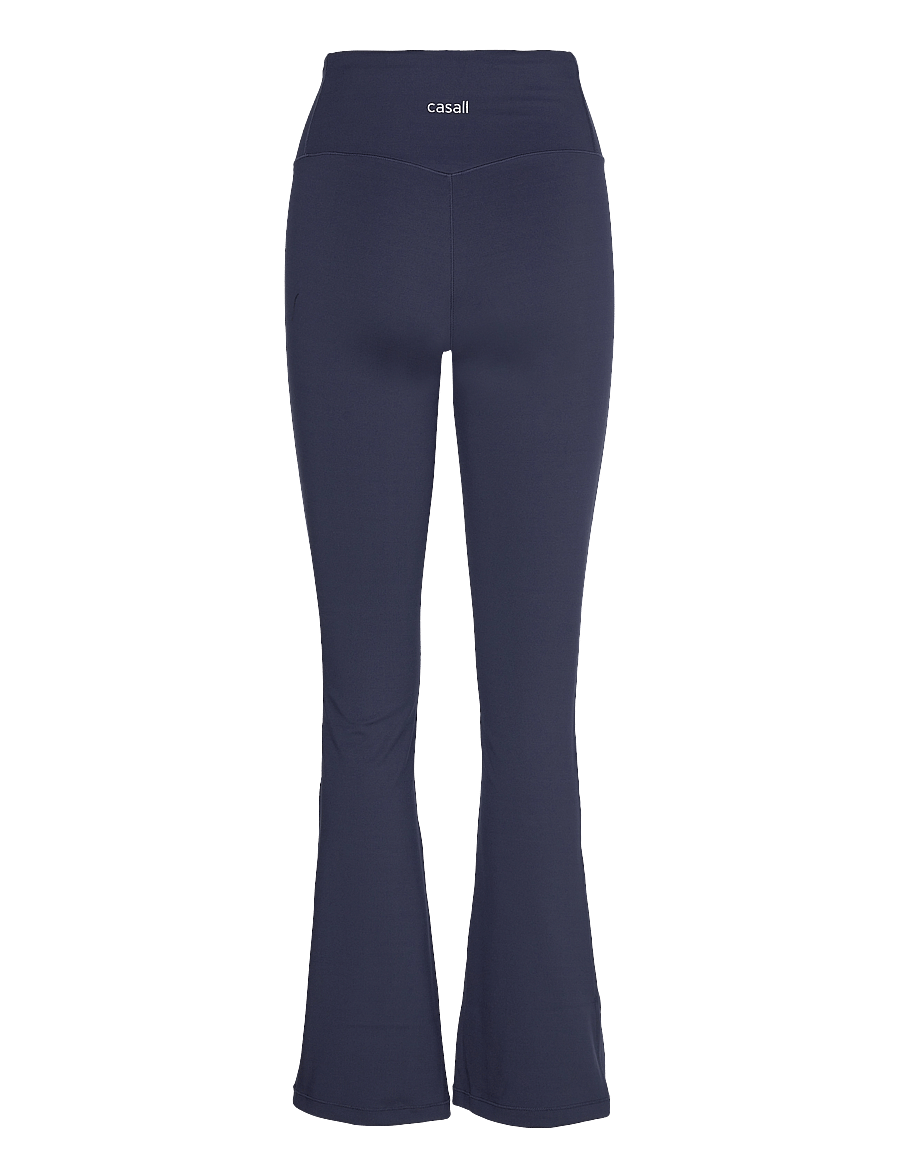 Casall - Flare High Waist Pant - full längd - core blue - 2