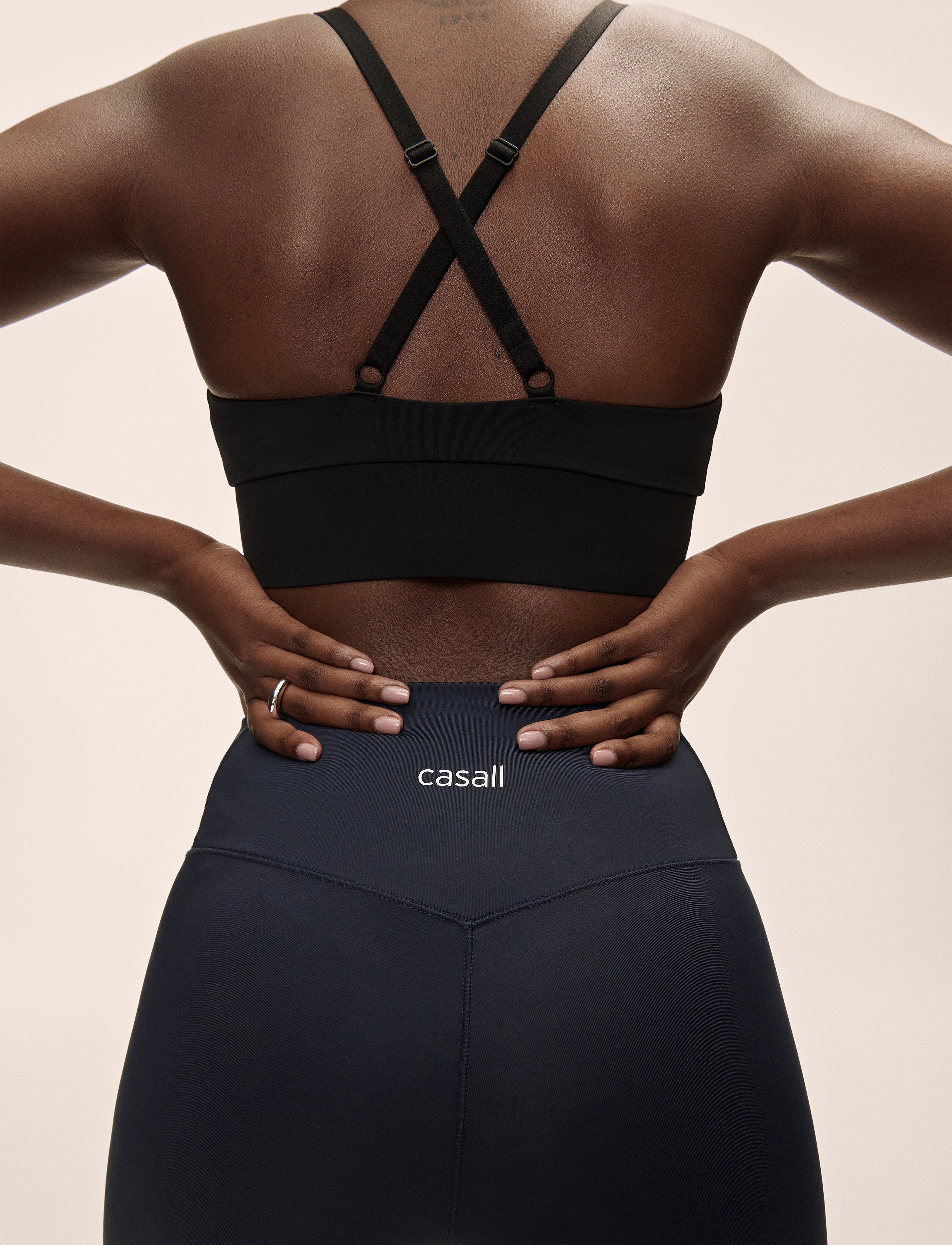 Casall - Flare High Waist Pant - fuld længde - core blue - 4