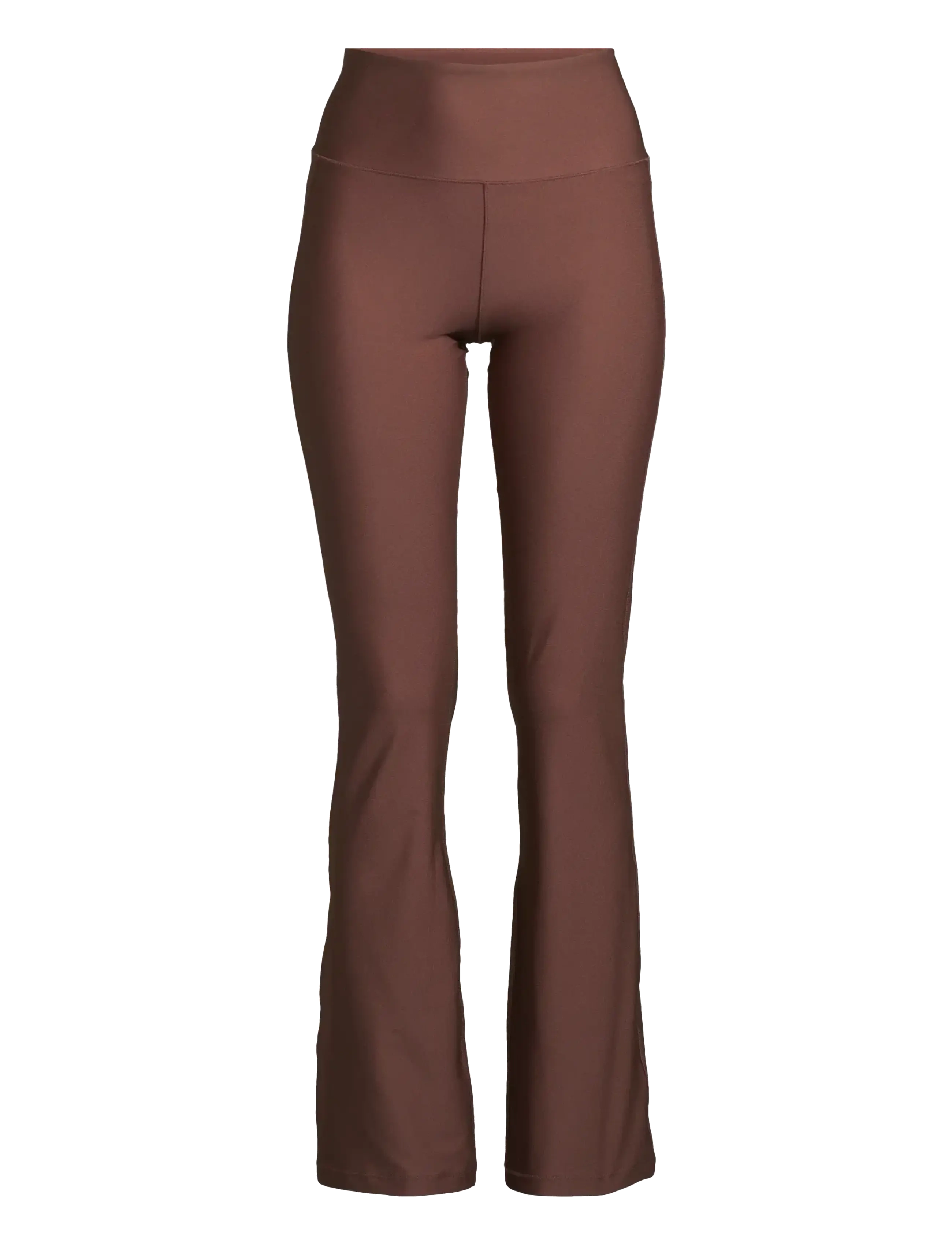 Casall Flare High Waist Pant - Kleidung - DARK BROWN / brown