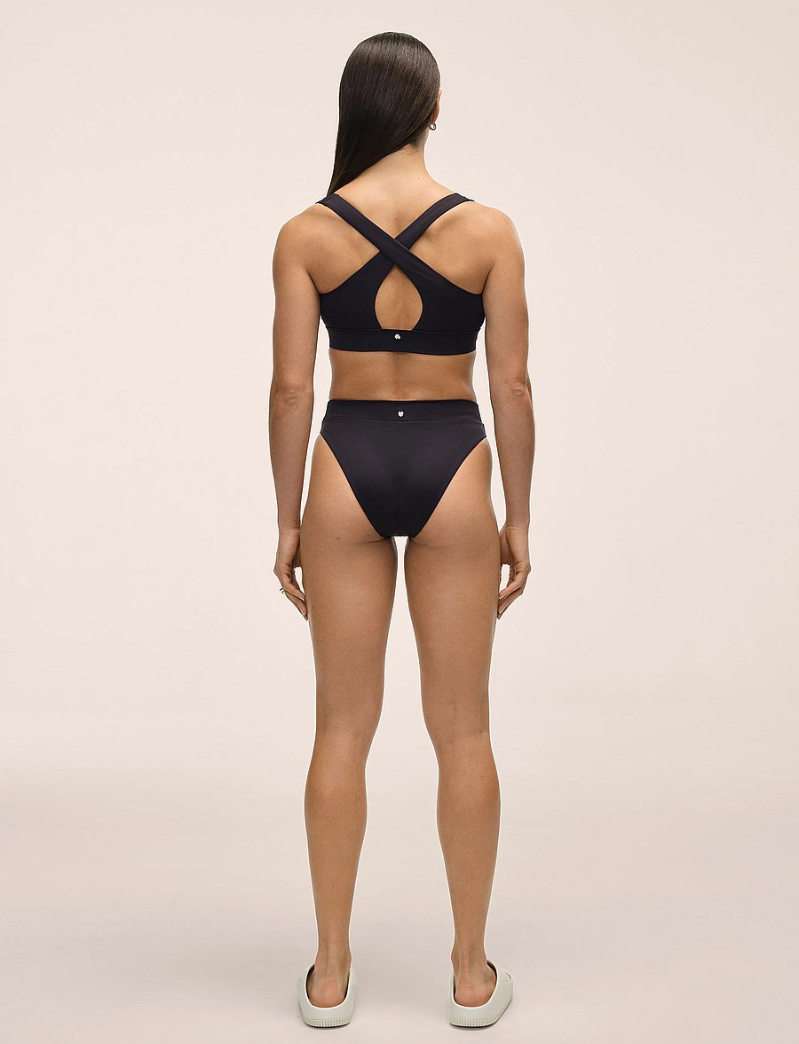 Casall - High Waist Bikini Brief - sportsbadetøy - black - 3