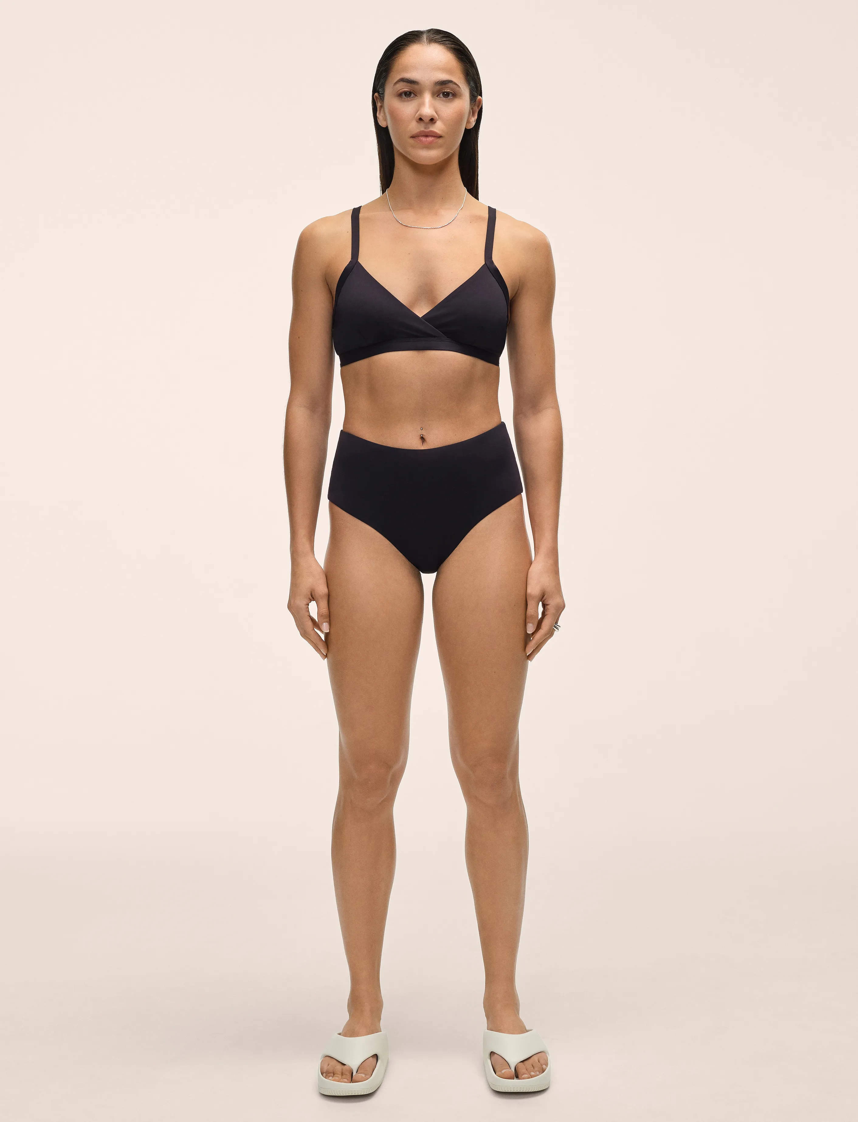 Casall High Waist Bikini Hipster, Kvinder, Højtaljet Bikini Hipster, Sort, Str: 36