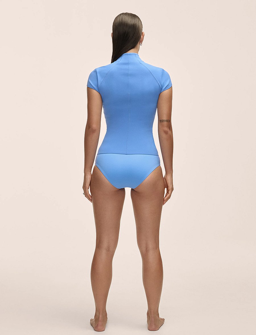 Casall - High Waist Bikini Hipster - sportlikud ujumisriided - riviera blue - 3