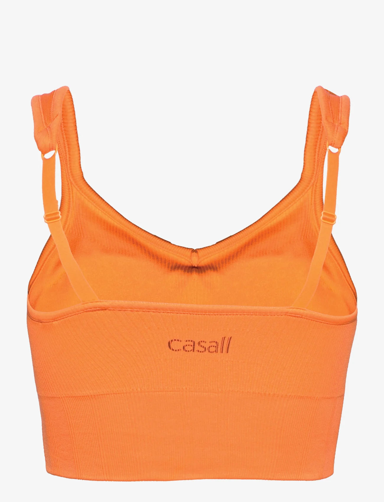 Casall - Seamless Rib Padded Sports Bra - sports bh'er - juicy orange - 1