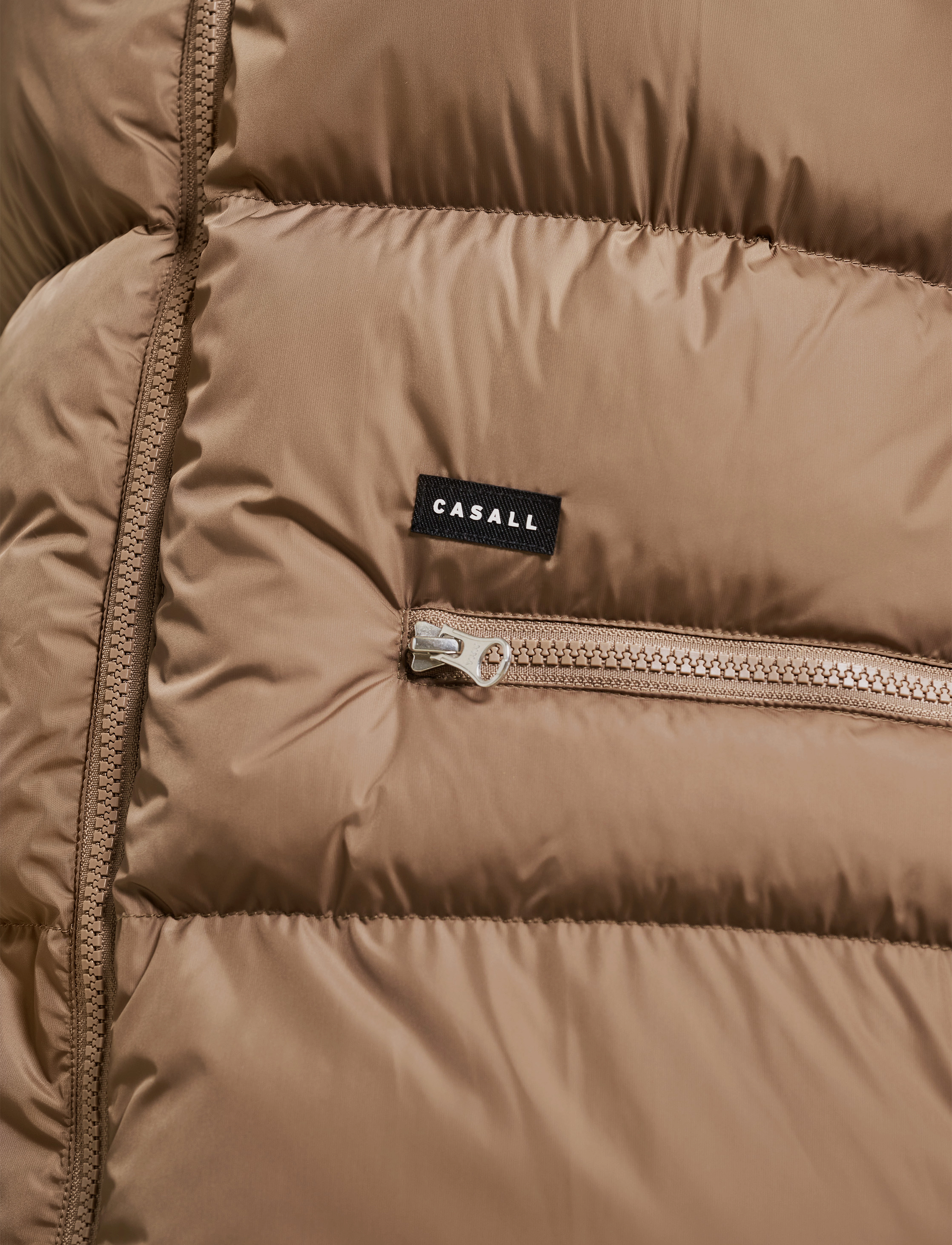 Casall - Hero Puffer Jacket - down- & padded jackets - taupe brown - 5