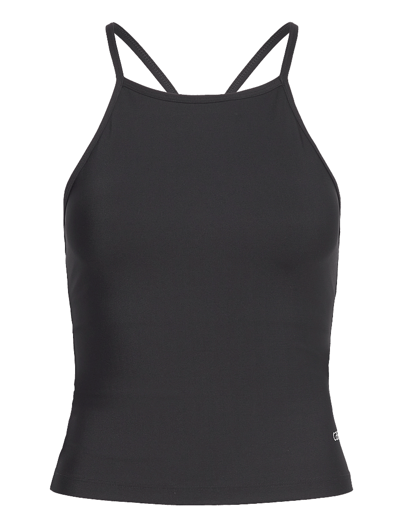 Casall - Built-In-Bra Halterneck Tank - Õlapaeltega pluusid - black - 1