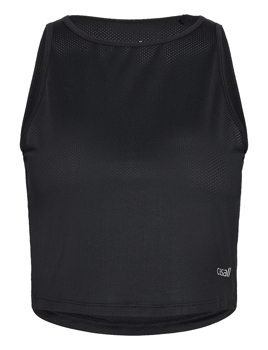 Casall - Laser Mesh Crop Top - crop tops - black - 1