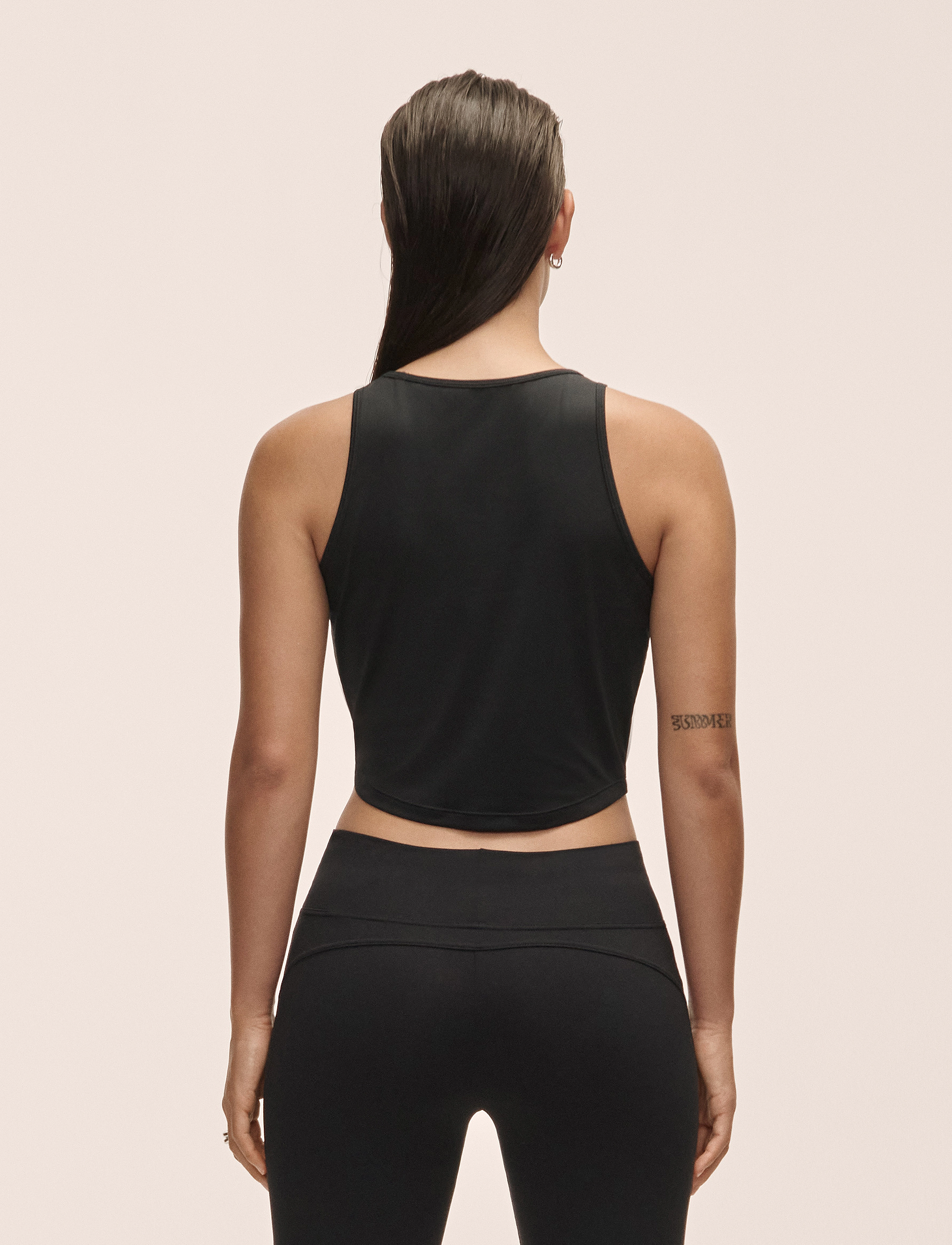 Casall - Laser Mesh Crop Top - crop tops - black - 3