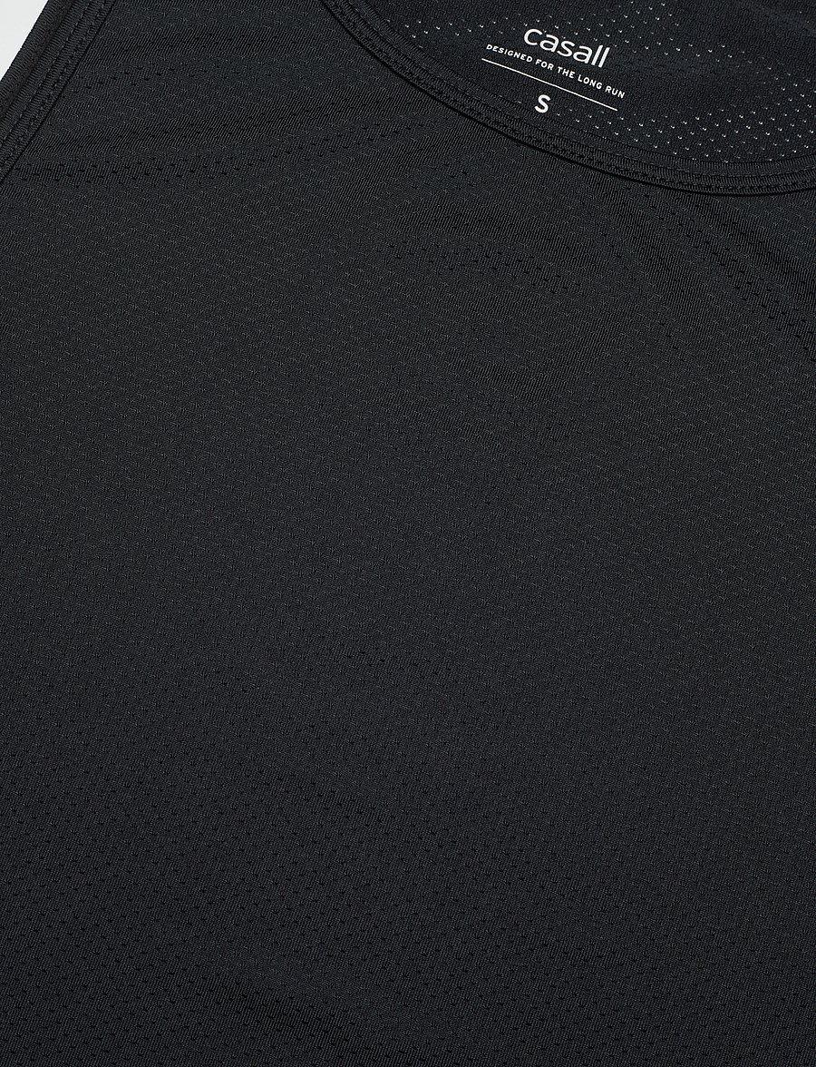 Casall - Laser Mesh Crop Top - crop tops - black - 5
