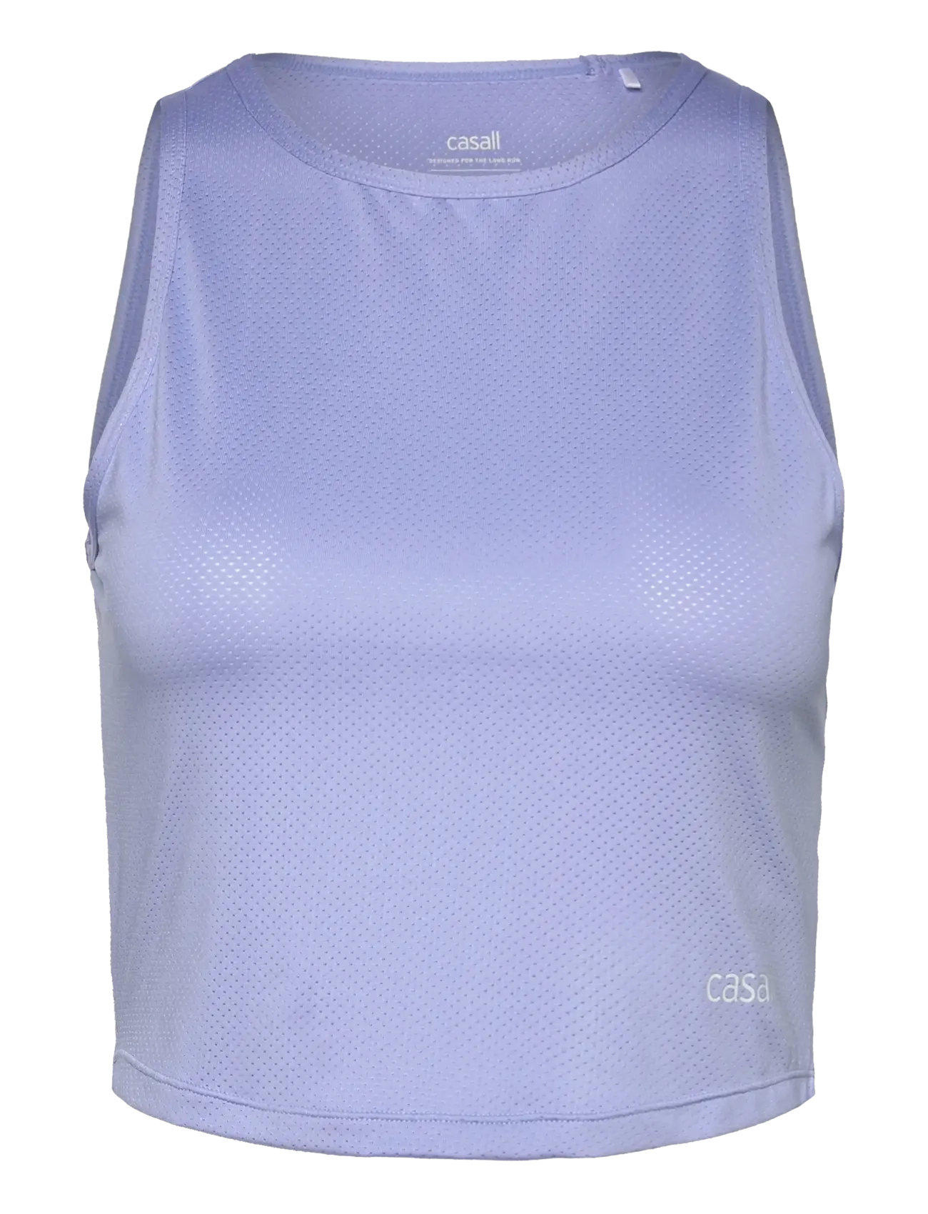 CASALL Laser Mesh Crop Oberteil Blau - M - Damen