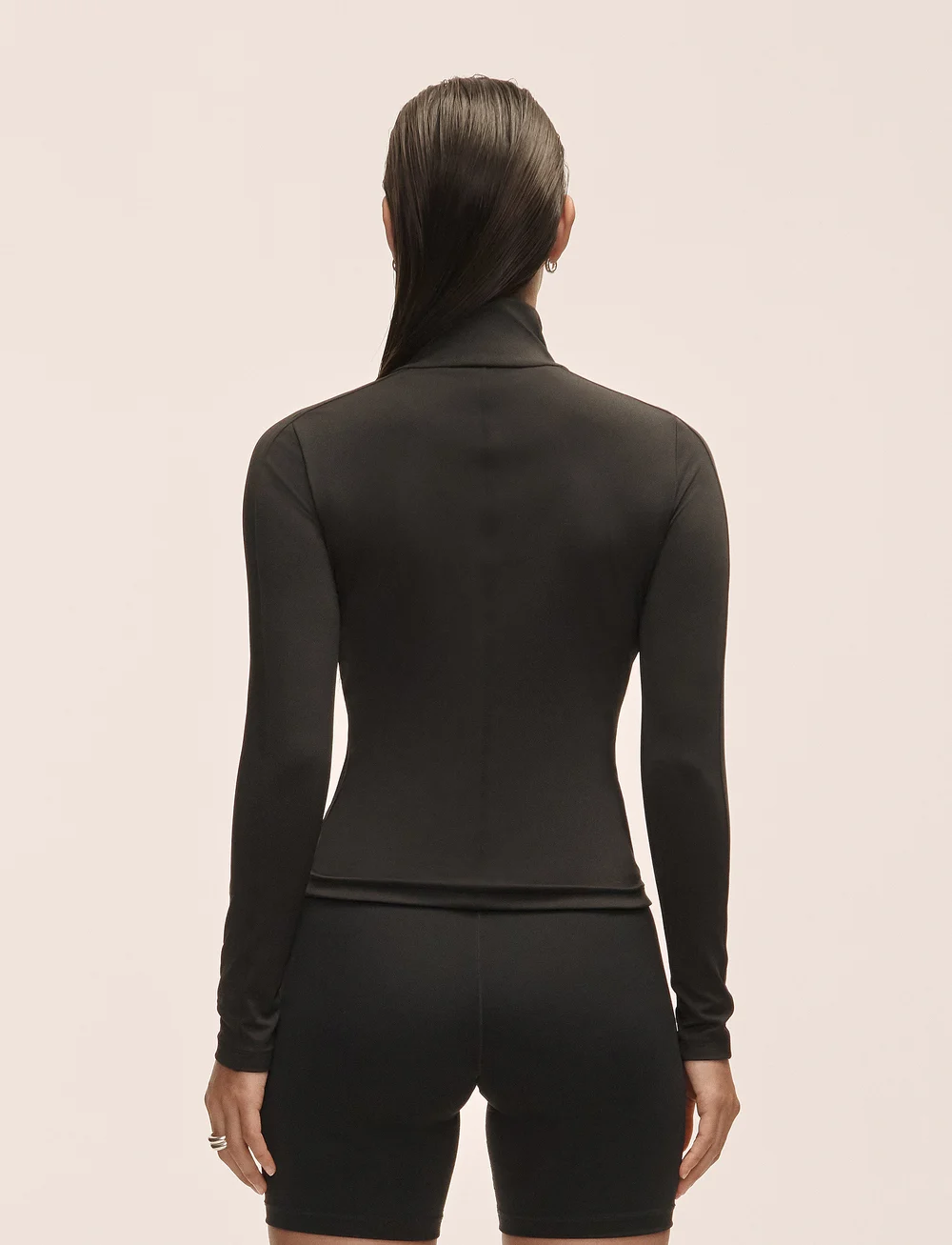 Casall - Serene Half Zip Long Sleeve - topi un t-krekli - black - 3