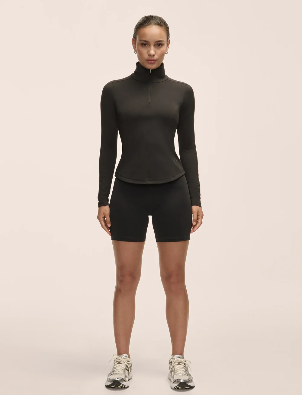 Casall - Serene Half Zip Long Sleeve - topi un t-krekli - black - 4