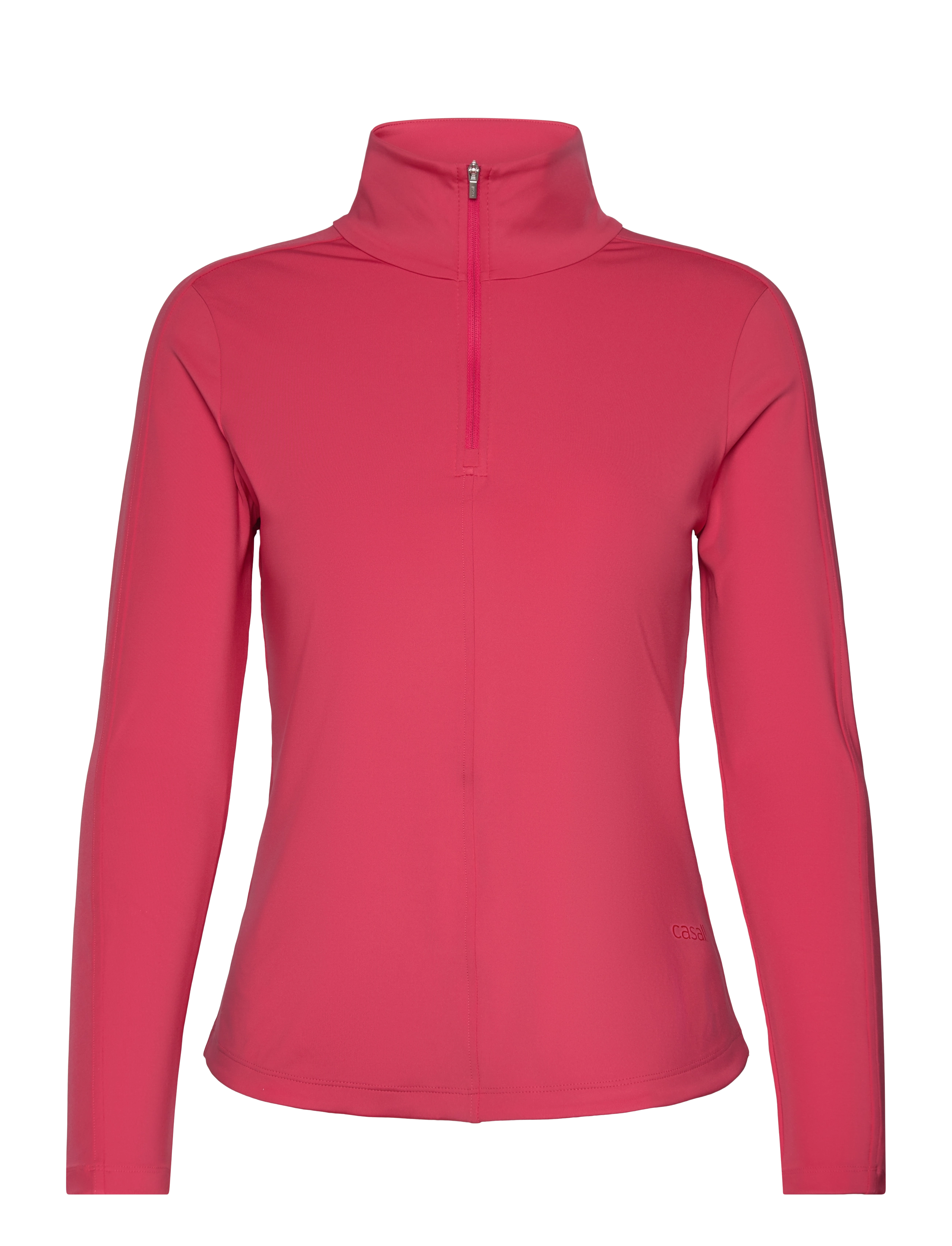 Casall Serene Half Zip Long Sleeve - Casall - RUBY BLUSH / red