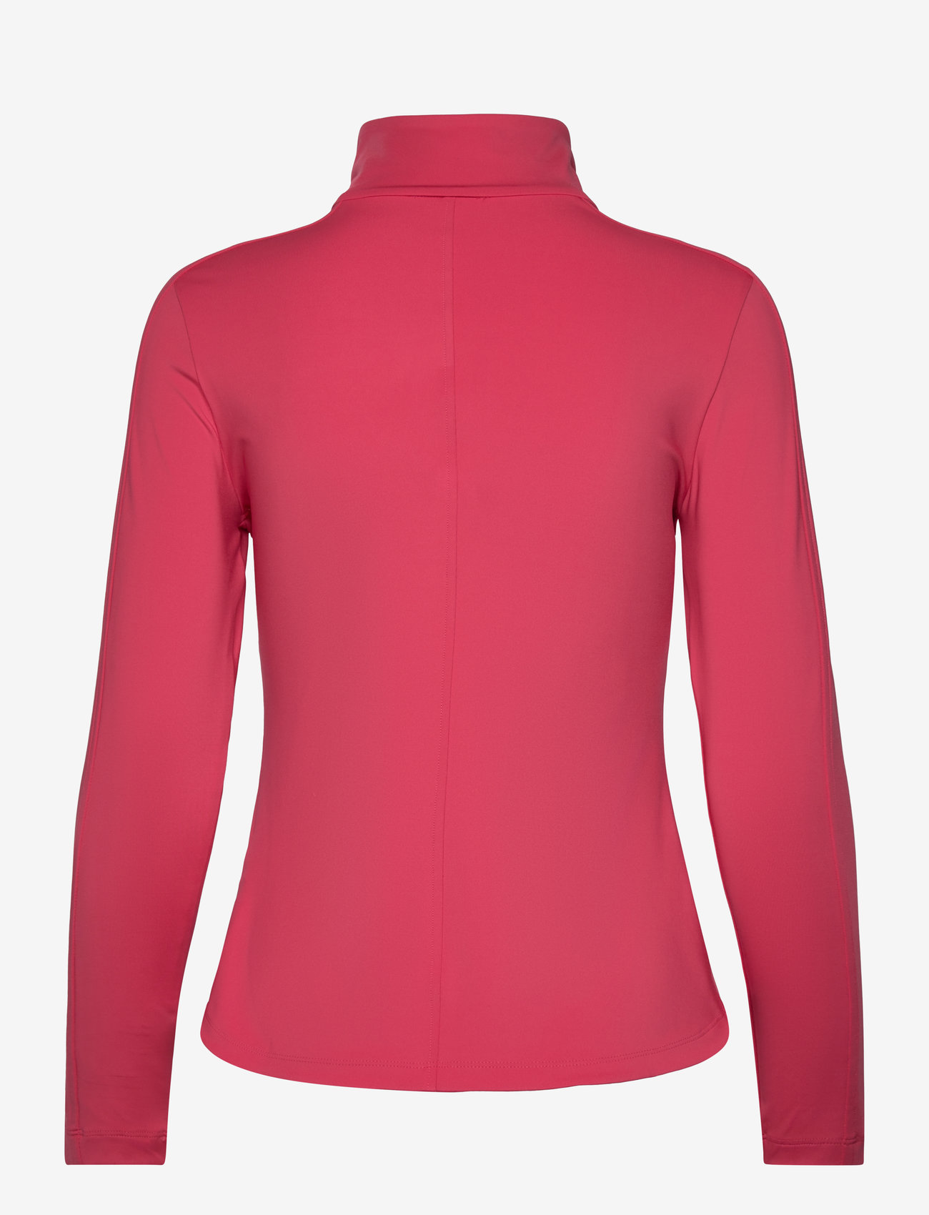 Casall - Serene Half Zip Long Sleeve - toppar - ruby blush - 2