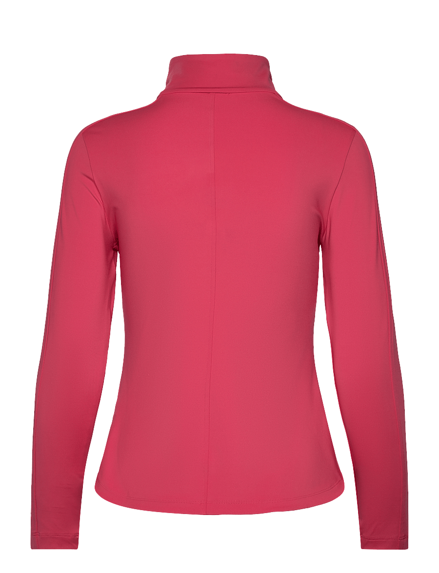 Casall - Serene Half Zip Long Sleeve - Överdelar - ruby blush - 2