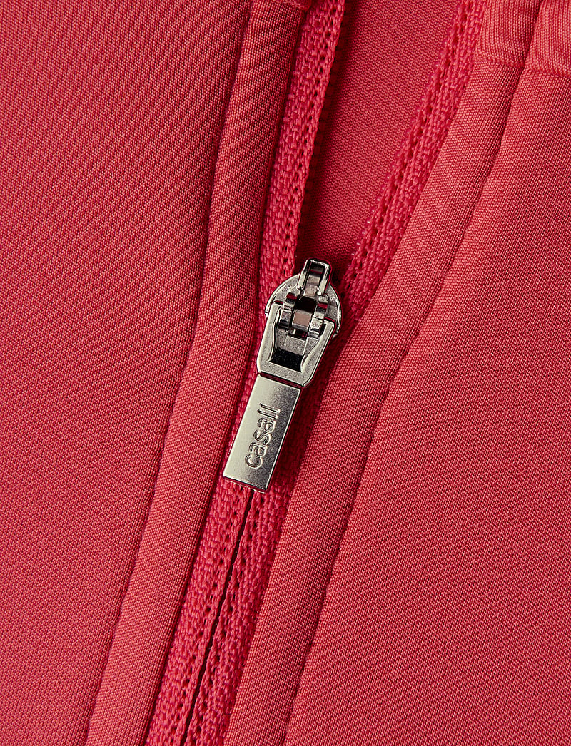 Casall - Serene Half Zip Long Sleeve - toppar - ruby blush - 4