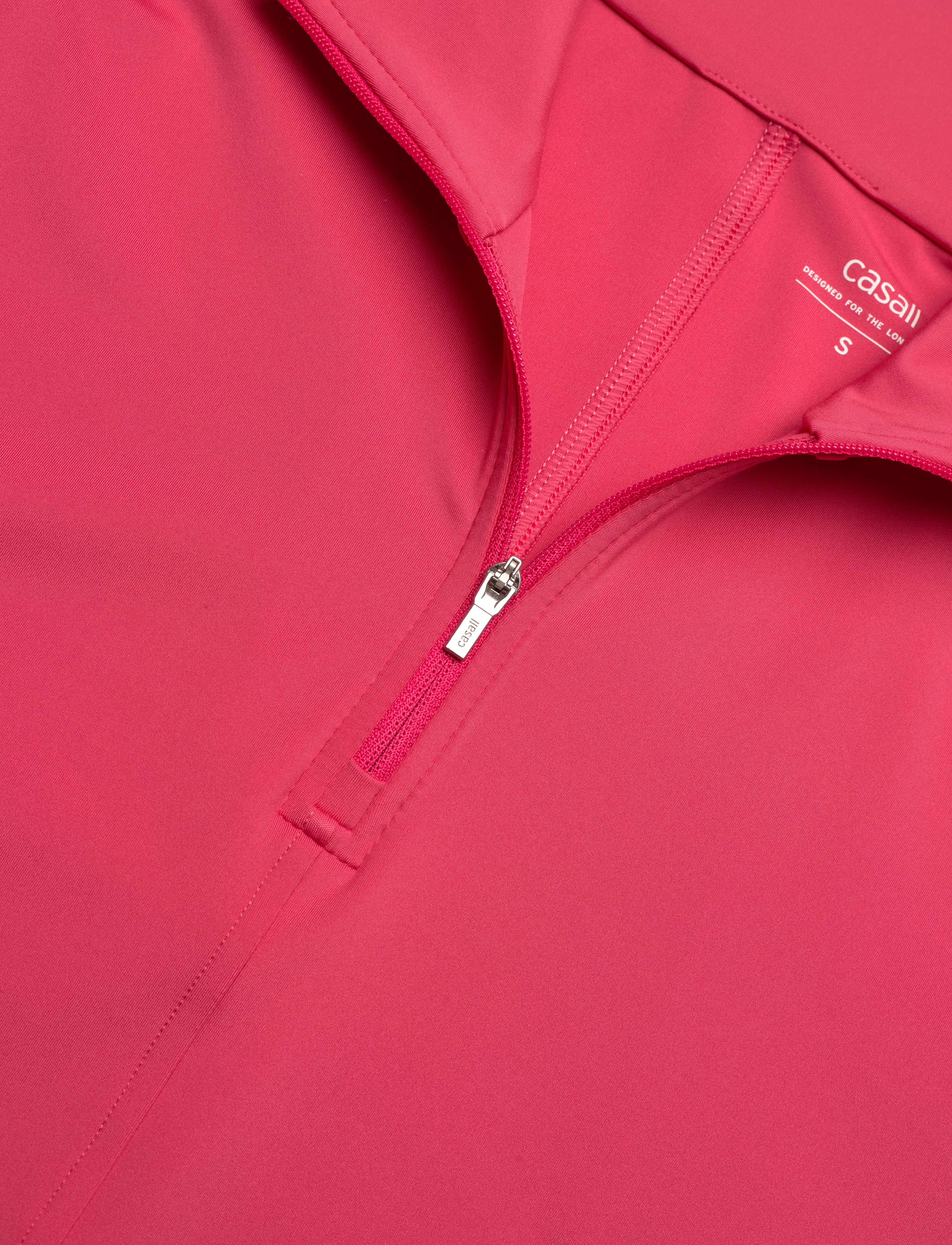 Casall - Serene Half Zip Long Sleeve - midlayer-jakker - ruby blush - 5