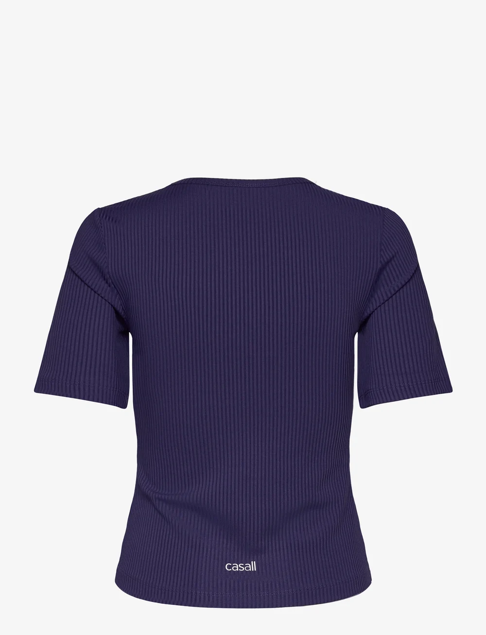 Casall - Scoop Rib Tee - t-shirts - purple eclipse - 2