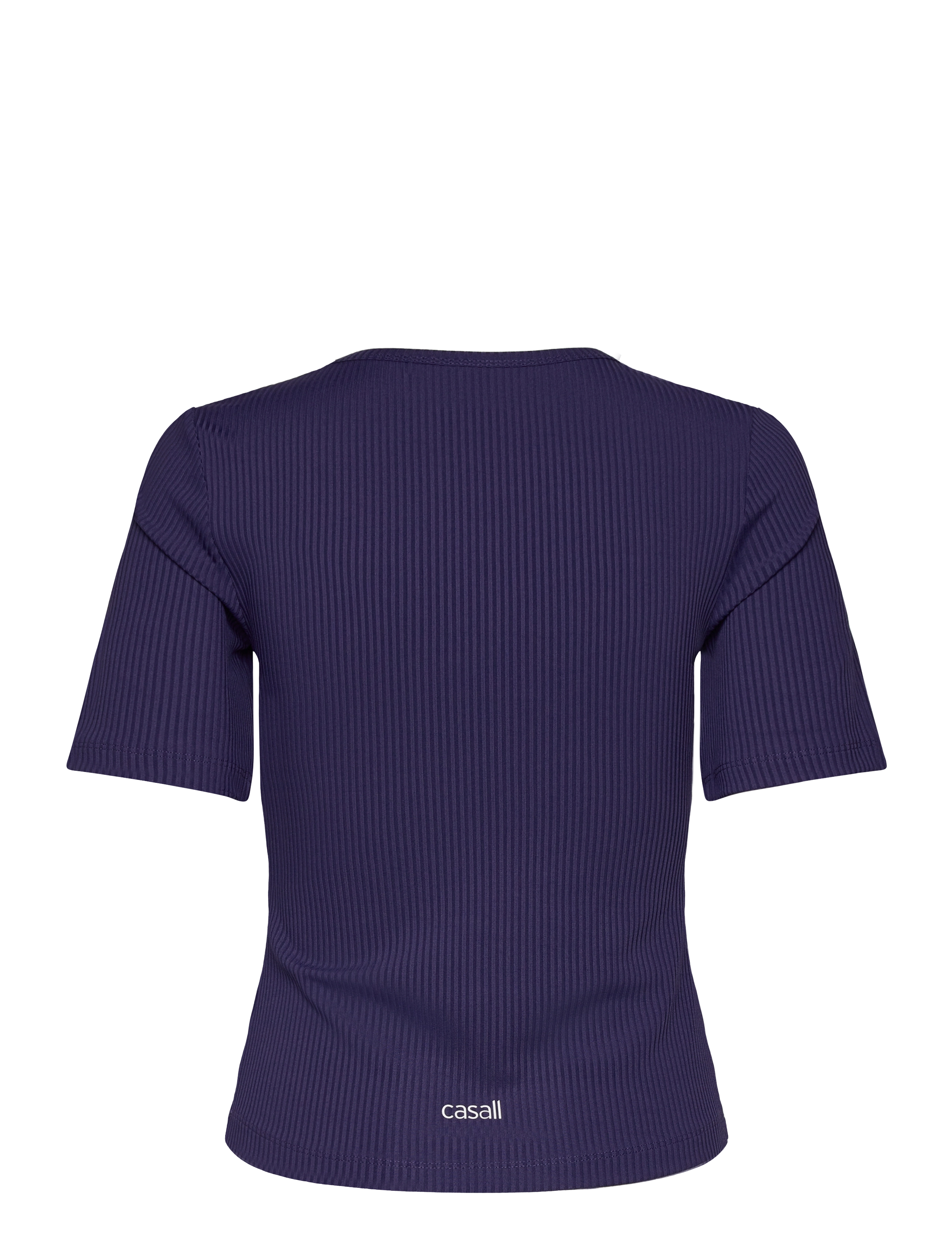 Casall - Scoop Rib Tee - t-shirts - purple eclipse - 2