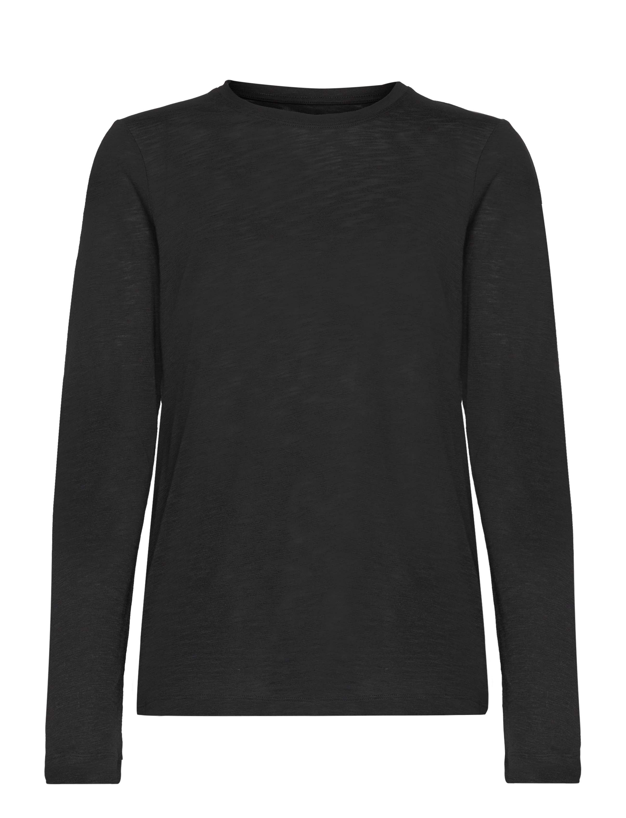 Casall - Soft Texture Long Sleeve - langarmshirts - black - 1