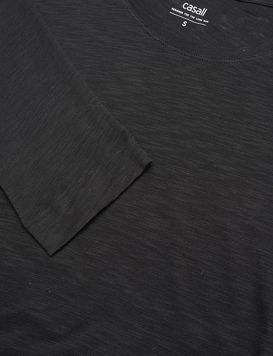 Casall - Soft Texture Long Sleeve - langarmshirts - black - 3
