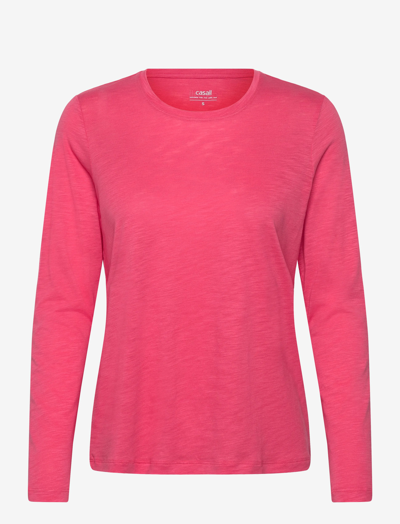 Casall - Soft Texture Long Sleeve - långärmade tröjor - ruby blush - 0