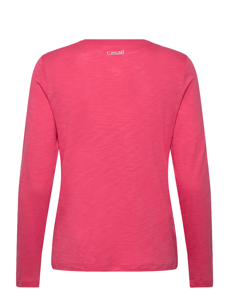 Casall - Soft Texture Long Sleeve - langarmshirts - ruby blush - 1