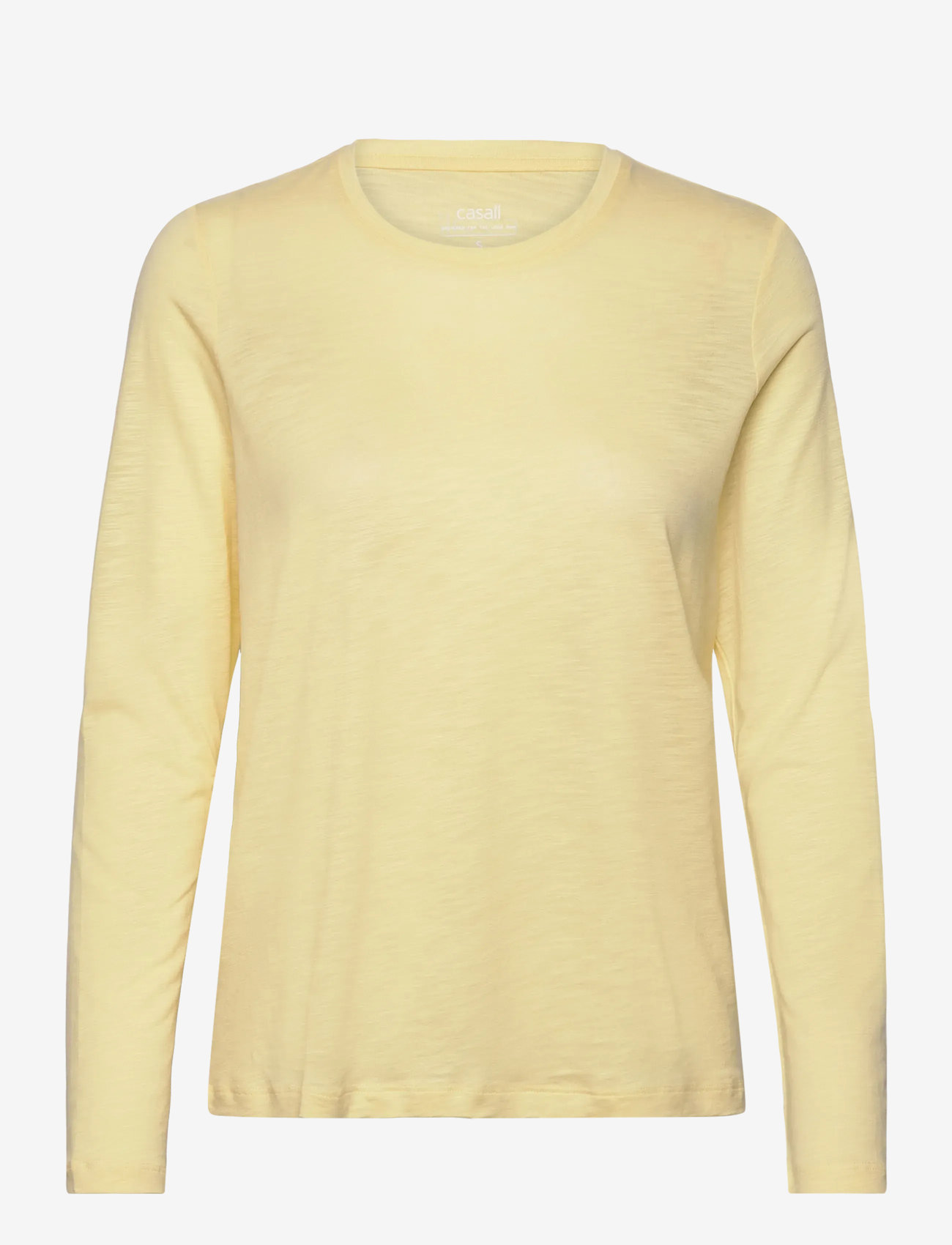 Casall - Soft Texture Long Sleeve - långärmade tröjor - yellow steam - 0