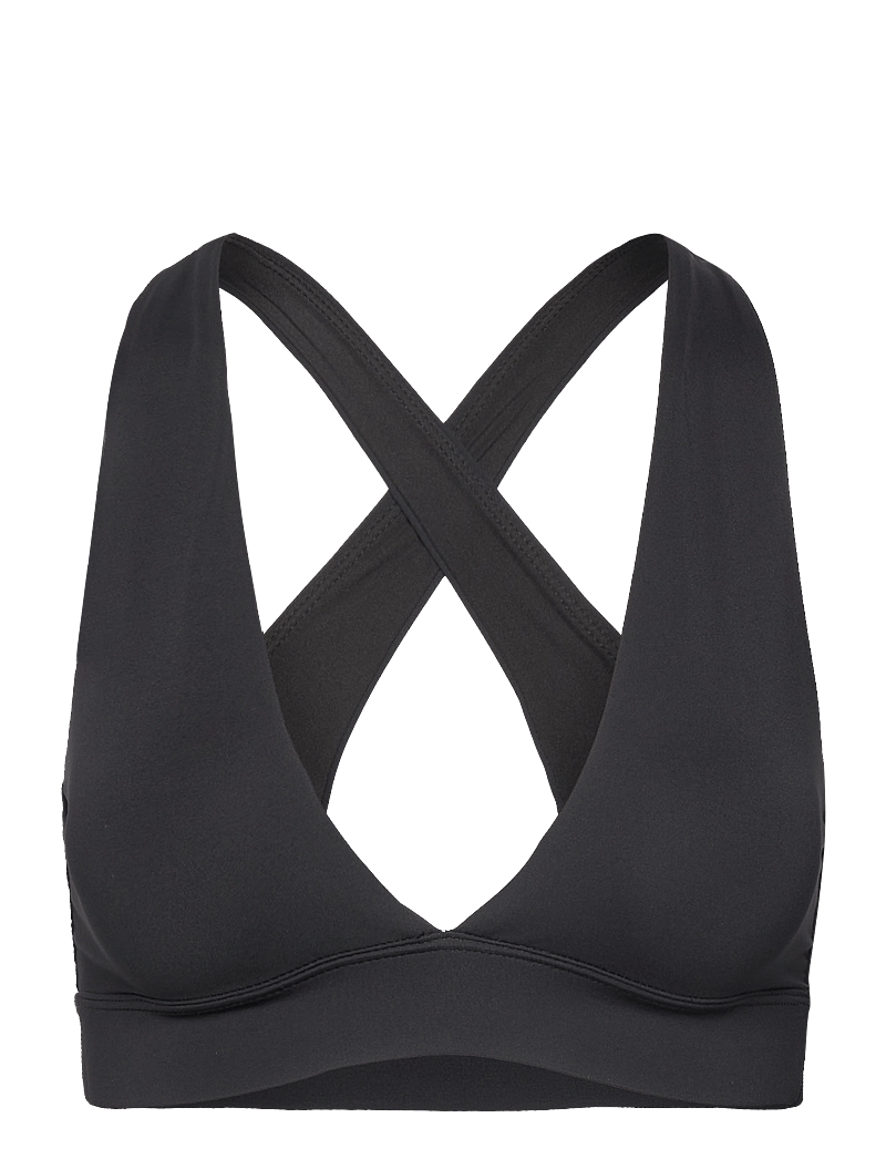 Casall - V-Neck Crossback Bikini Top - sportiga badkläder - black - 1