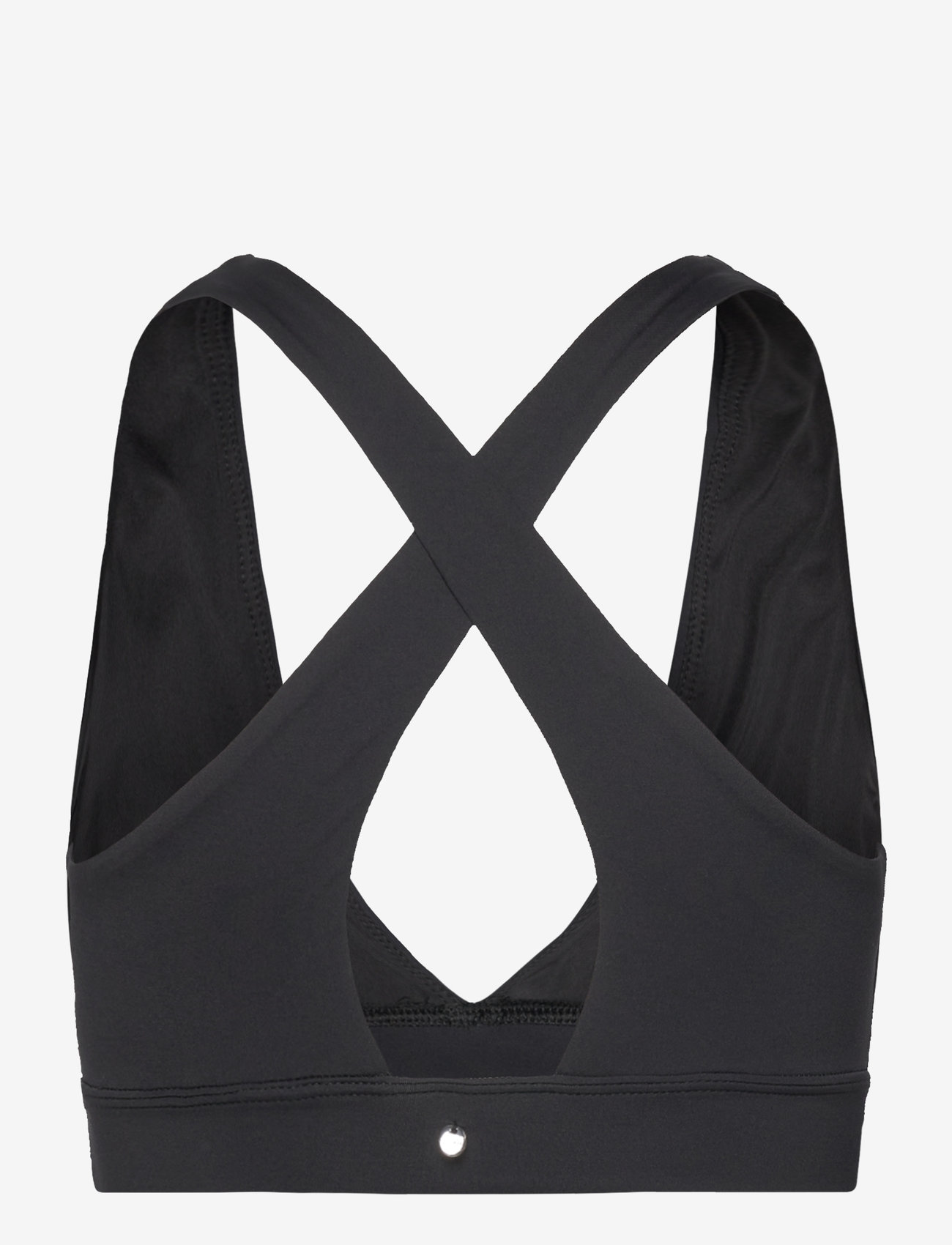 Casall - V-Neck Crossback Bikini Top - sportiga badkläder - black - 2