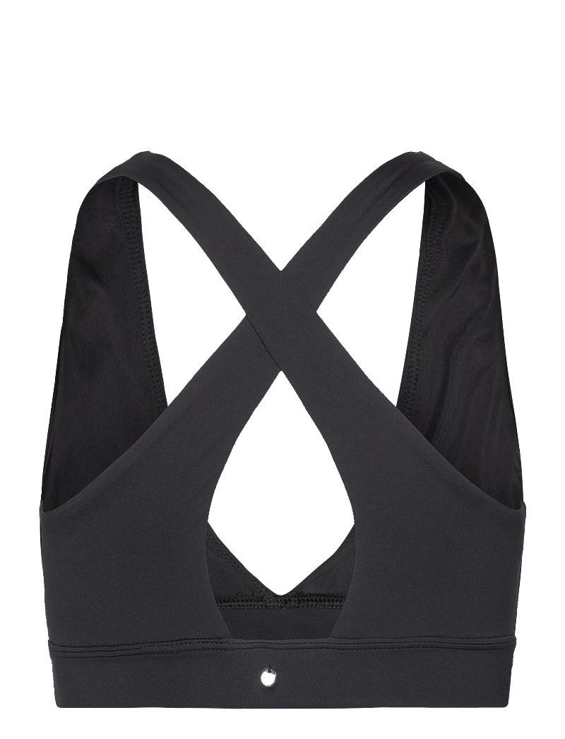 Casall - V-Neck Crossback Bikini Top - sportiga badkläder - black - 2