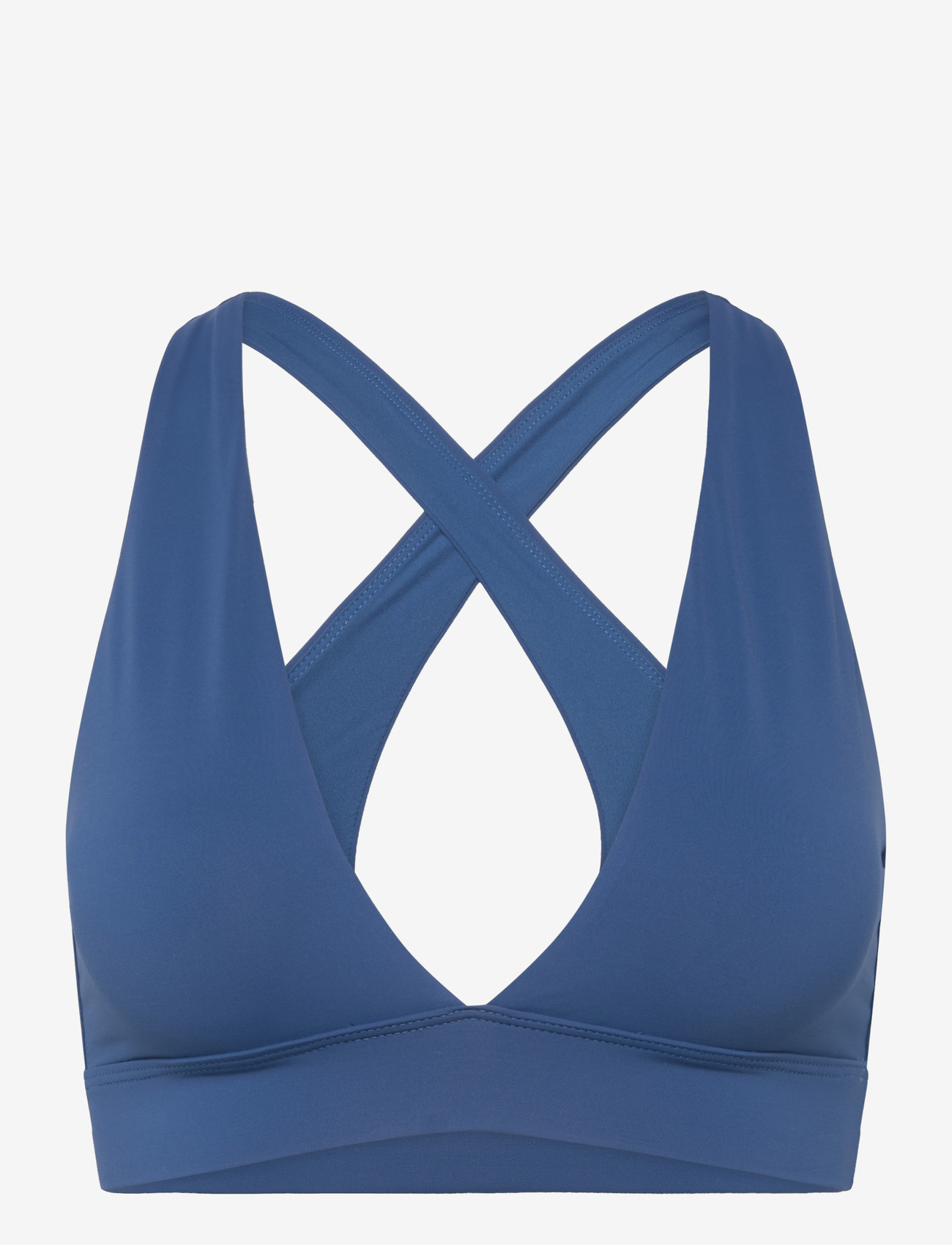 Casall - V-Neck Crossback Bikini Top - urheilu-uima-asut - blue teel - 0