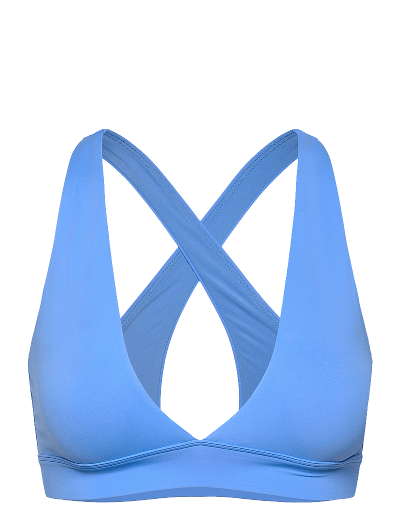Casall - V-Neck Crossback Bikini Top - sportiga badkläder - riviera blue - 1