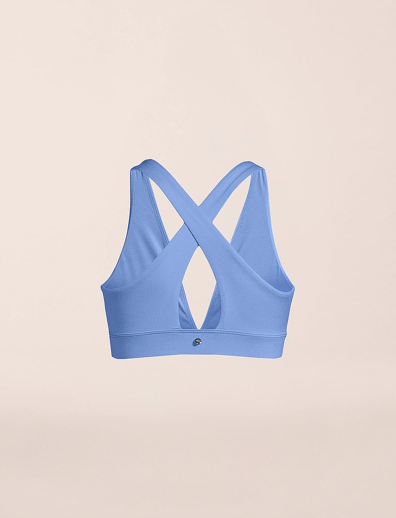 Casall - V-Neck Crossback Bikini Top - sportiga badkläder - riviera blue - 0