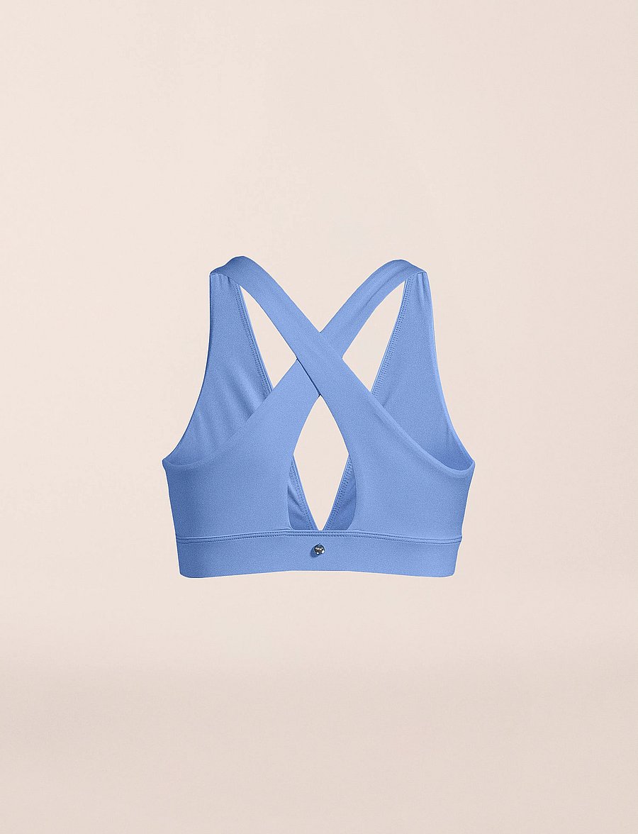 Casall - V-Neck Crossback Bikini Top - sport-bademode - riviera blue - 0