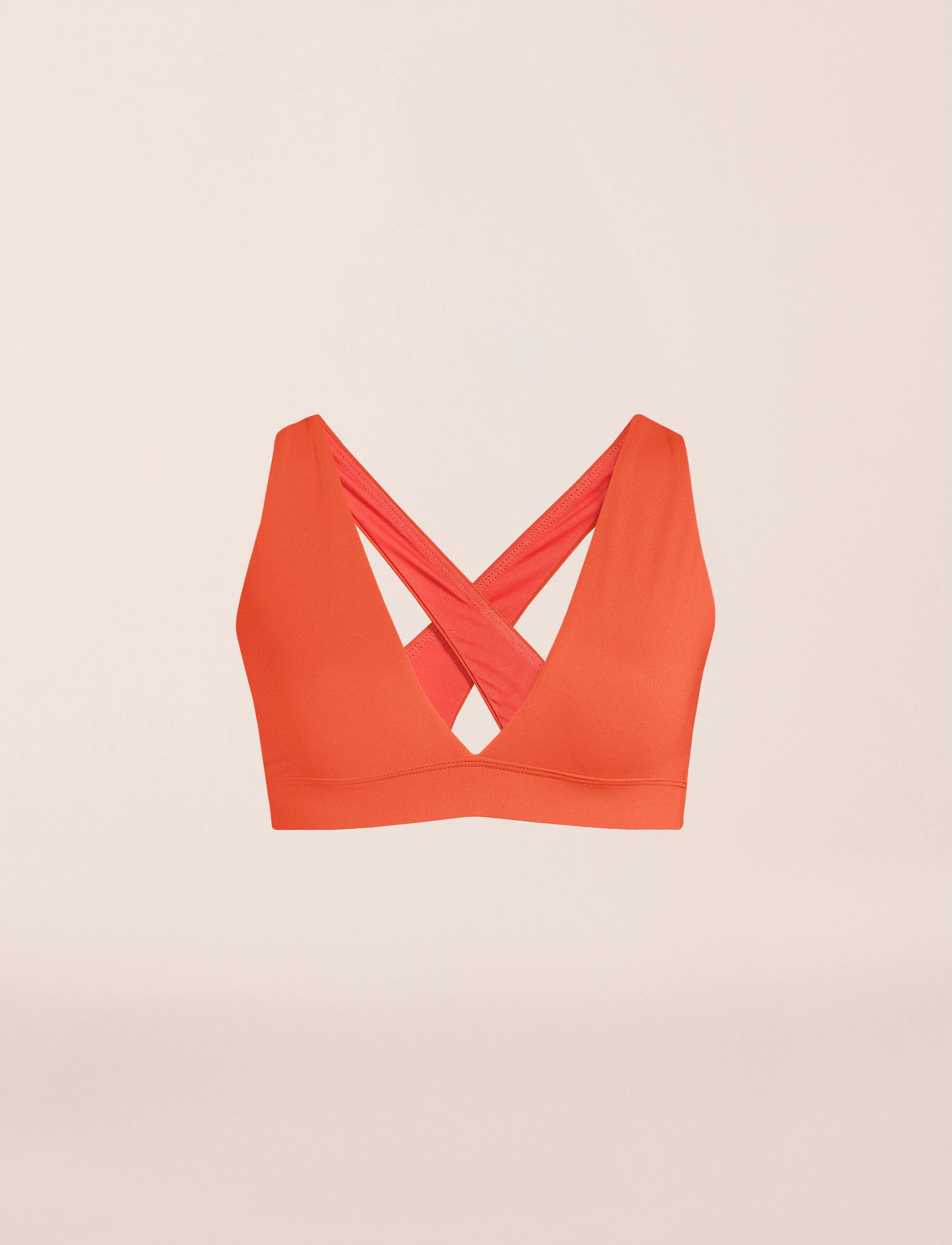 Casall - V-Neck Crossback Bikini Top - sportsbadetøj - sunrise - 5