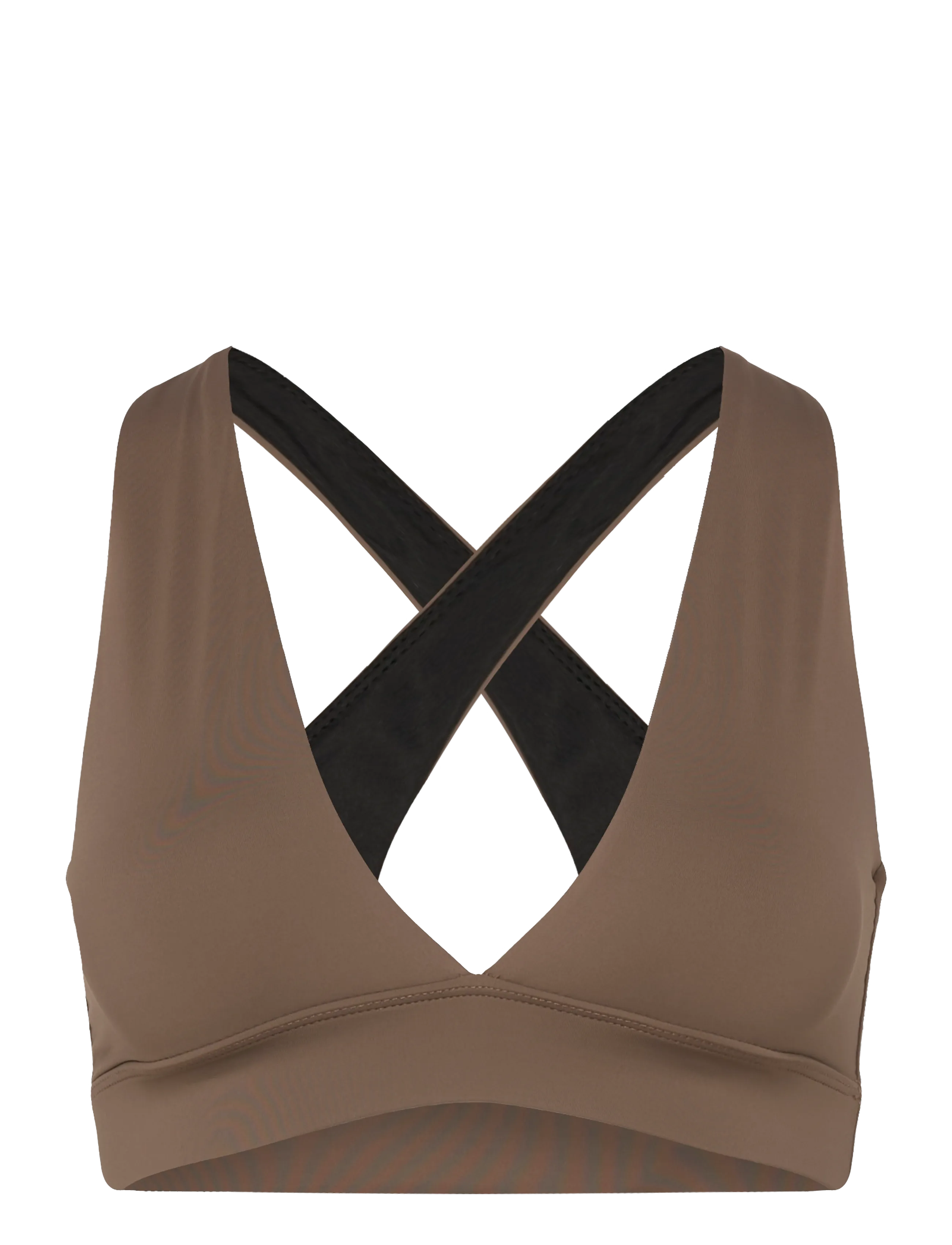 CASALL V-Ausschnitt Crossback Bikini Oberteil Braun - 34 - Damen