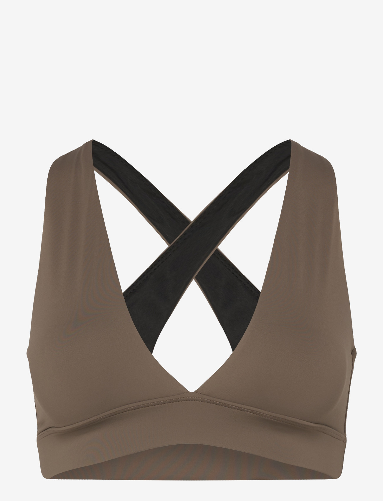 Casall - V-Neck Crossback Bikini Top - sport-bademode - warm khaki - 0