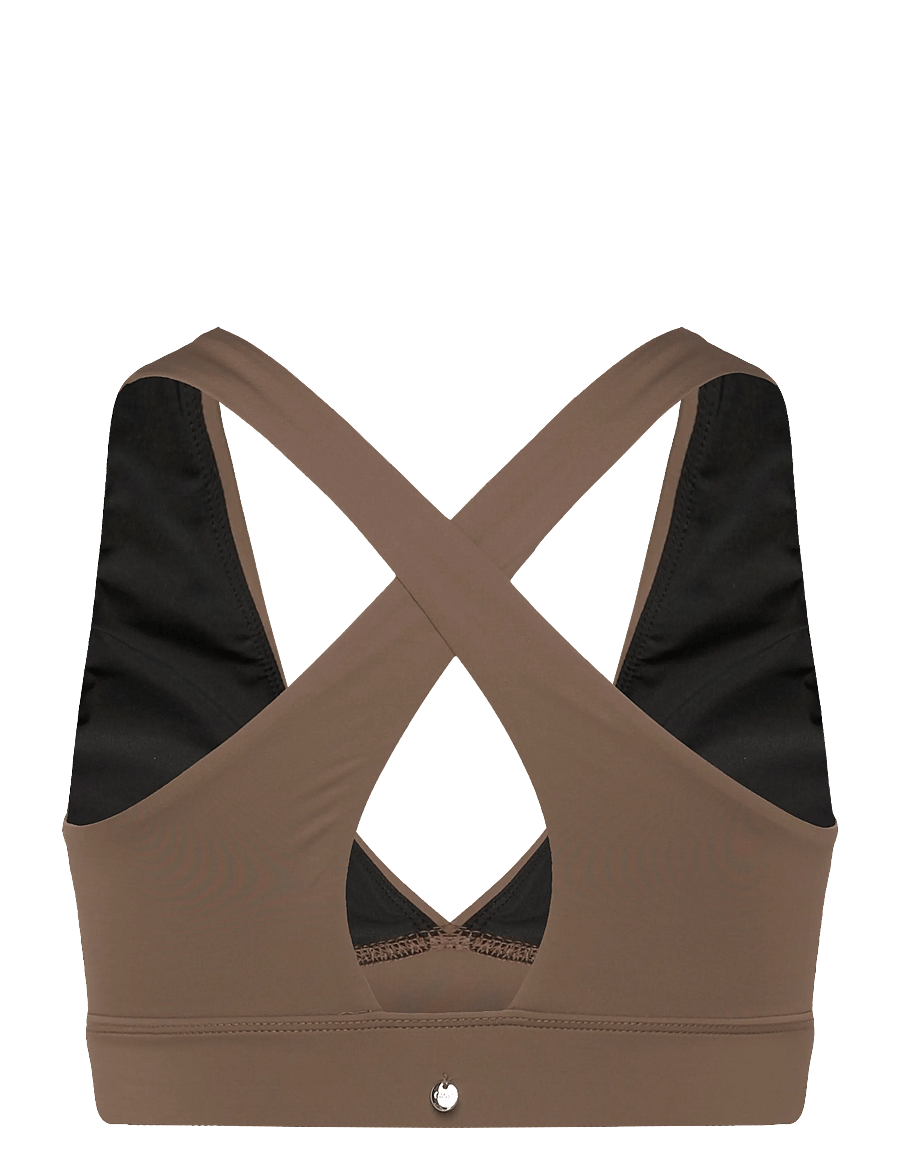 Casall - V-Neck Crossback Bikini Top - sport-bademode - warm khaki - 1