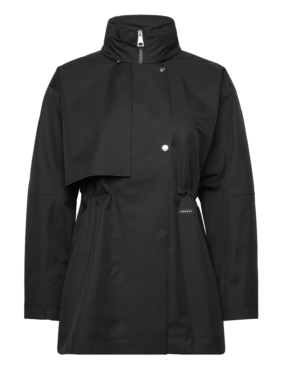 Casall - Scandi Trench Rain Coat - black - 1