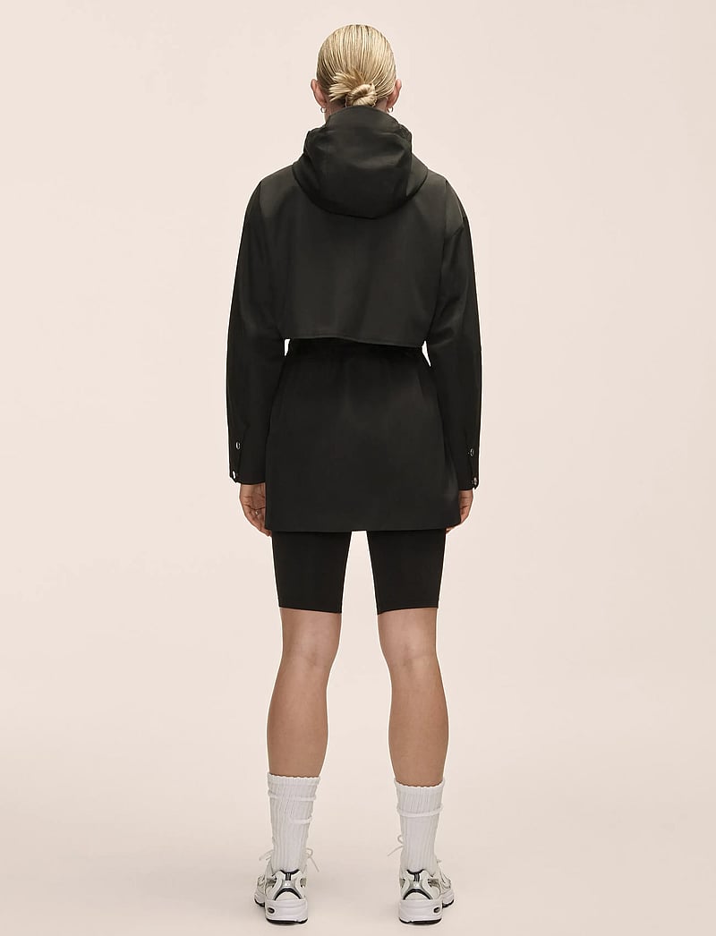 Casall - Scandi Trench Rain Coat - friluftsjackor - black - 4