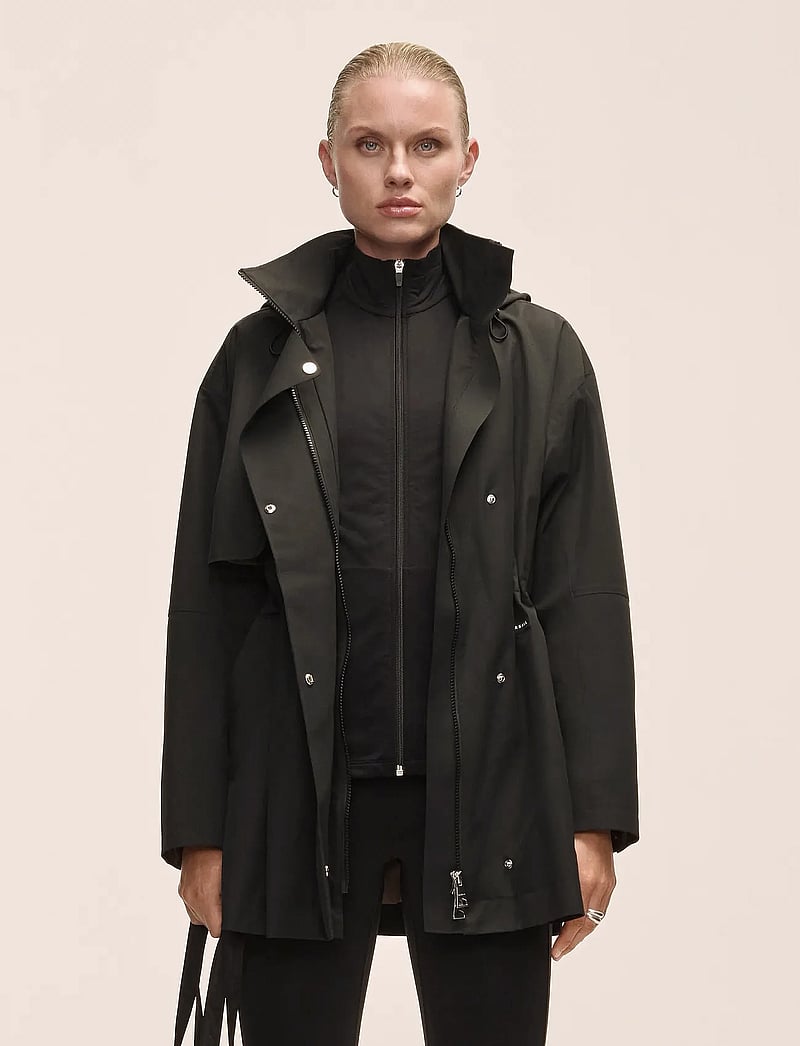 Casall - Scandi Trench Rain Coat - friluftsjackor - black - 5