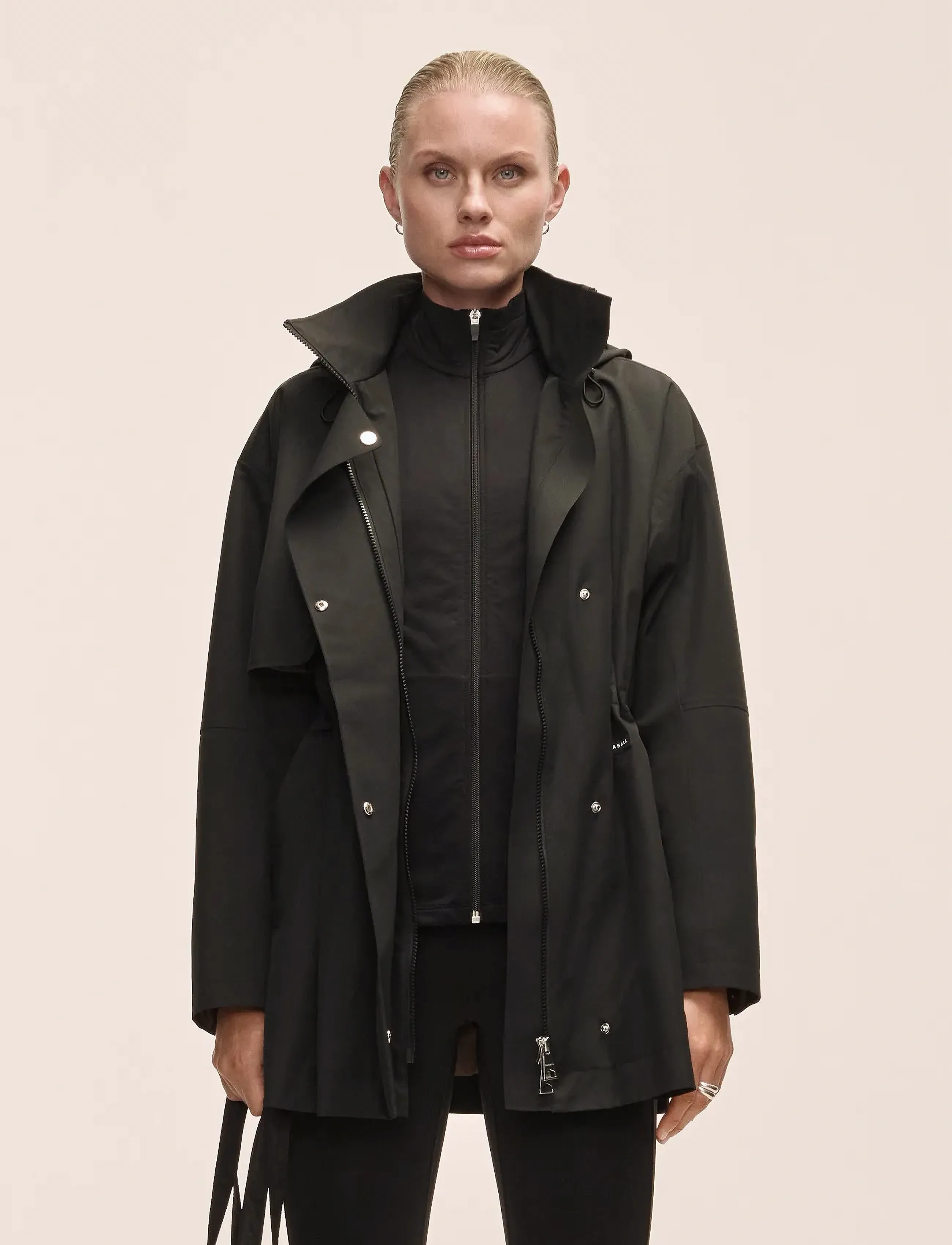 Casall - Scandi Trench Rain Coat - black - 5