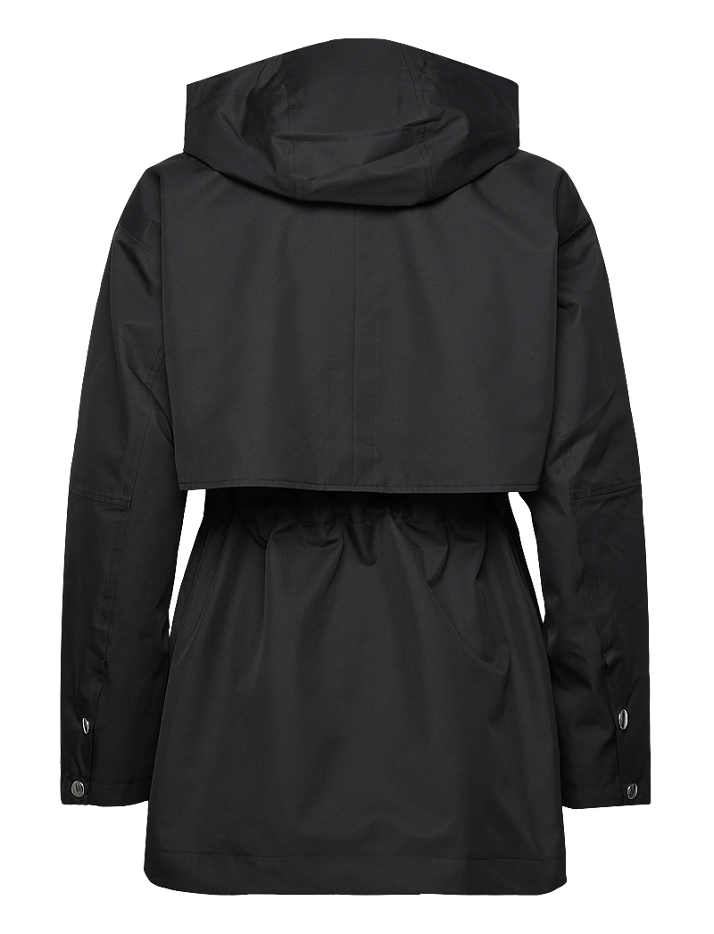 Casall - Scandi Trench Rain Coat - outdoor jacken - black - 3