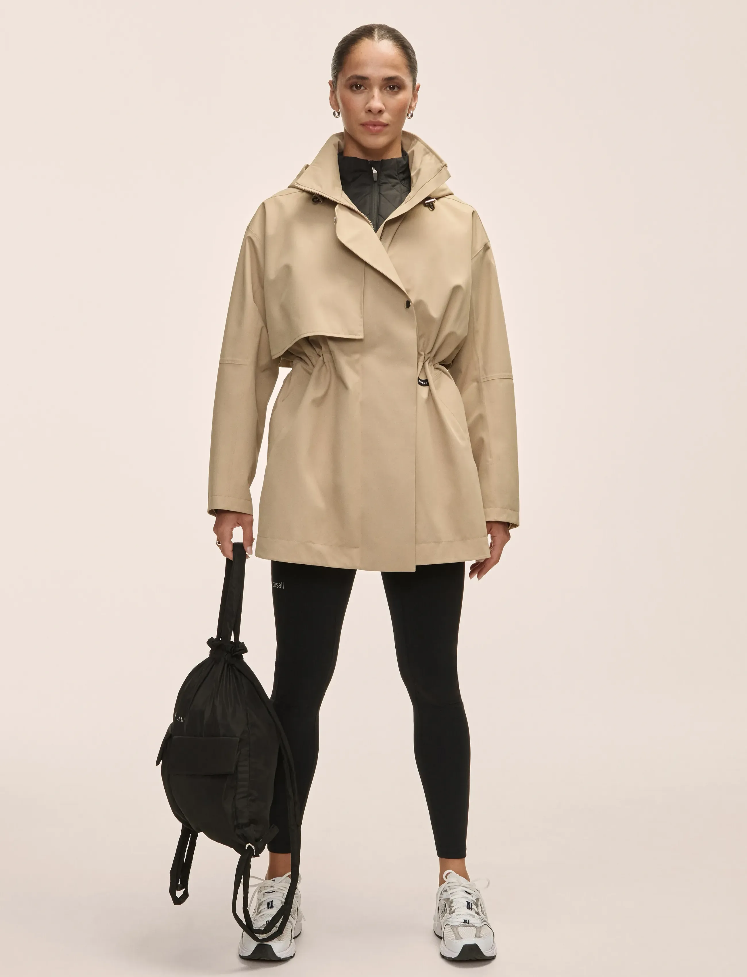 Casall - Scandi Trench Rain Coat - regenmäntel - sand beige - 0
