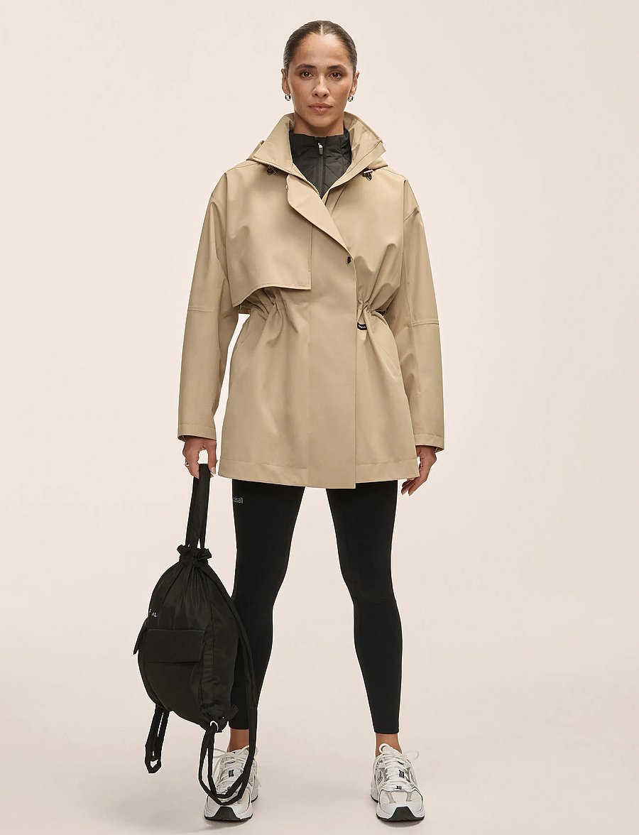 Casall - Scandi Trench Rain Coat - outdoor - sand beige - 0